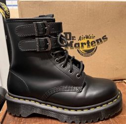 Dr. Martens
1460 ALT Black
Buckle Zipper Boots
Size 6 MEN
Size 7 WOMEN'S 
NEW WITH BOX
