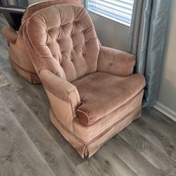 Set Of 2 Broy Hill Rocking Swivel Chairs 