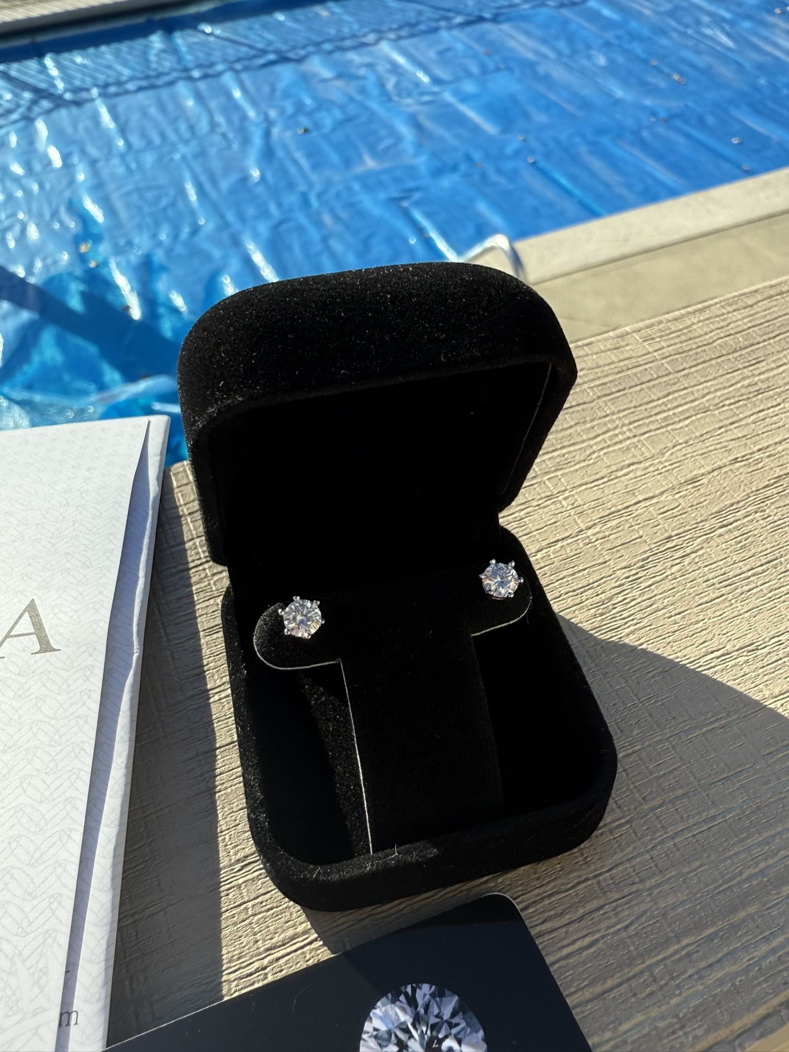 Lab Diamond Stud Earrings Brand New GRA Graded