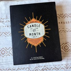 Trader Joe’s "Candle of the Month" Set - 12 Mini Soy Candles (New)