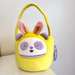 Squishmallows Easter Plush Yellow Bucket Penny The Panda
