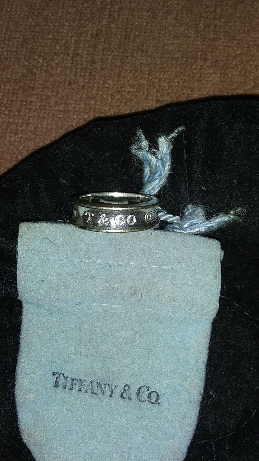Tiffany & co sterling ring sz 7.5 Great Condition 