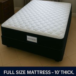 Full Size Mattress 10 Inches Thick New From Factory Quality & Comfort Also Available Twin-Queen-King Delivery 🚚 Available 