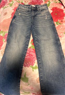 Low rise baggy jeans