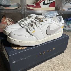 Size 10.5 - Jordan 1 KO x Union LA Low White Neutral Grey NEW! FAST!