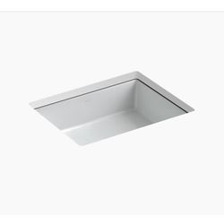 Kohler Verticyl Rectangle undermount bathroom sink- ice grey