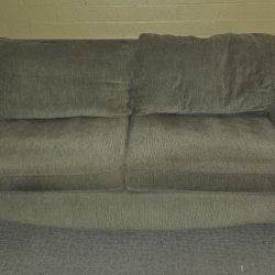 Large Sofa Biege Chenille 
