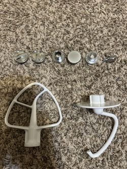 KitchenAid Attachment Stand Mixer White Dough Hook Flat Beater Paddle Replacemen