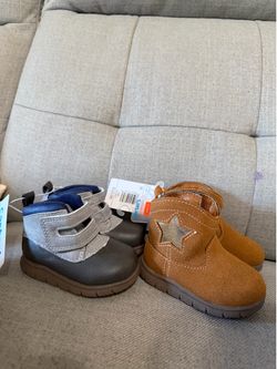 NWT Carter's Baby Shoes Bundle - Size 3 (2 Pairs) baby boots