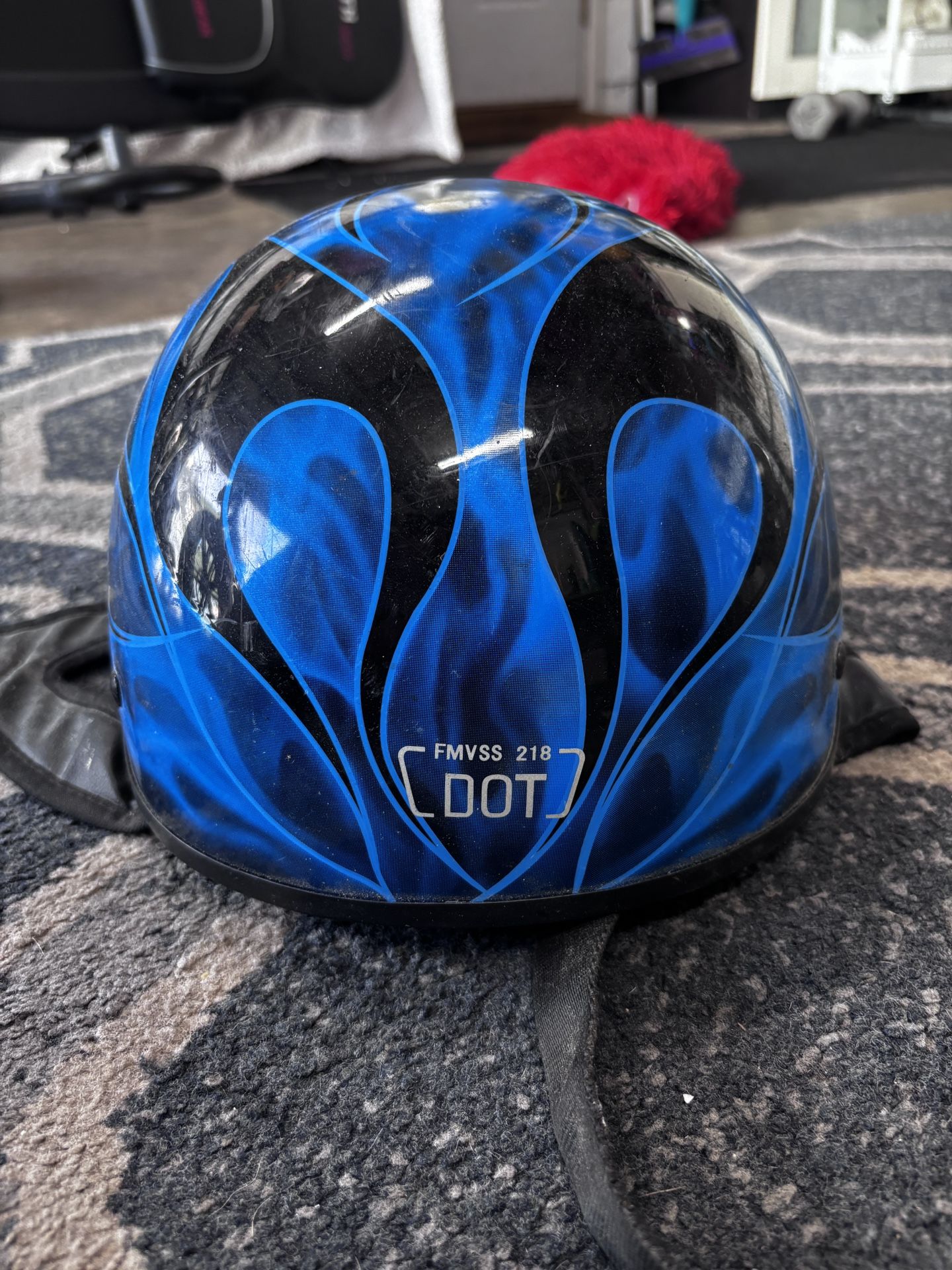 Blue Motorcycle Helmet