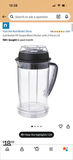 nutribullet RX SouperBlast Pitcher with 2-Piece Lid