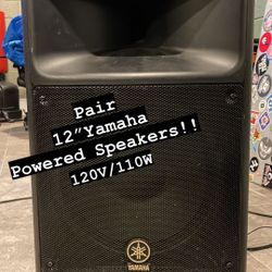 Pair.. 12” Yamaha Powered Speakers