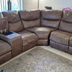 Brown Sectional