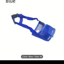 Dog Muzzle Mesh Blue 
