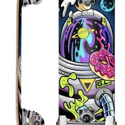 Roller Derby Deluxe Series Skateboard for Beginners, Kids, Teens and Adults