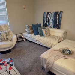 White 3-Piece Couch Set – $120 OBO