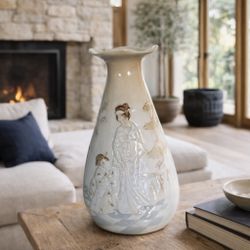 Vintage Porcelanas Miquel Requena Porcelain Vase