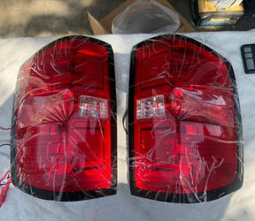 14-18 Chevy Silverado Red LED Bar Tail Lights