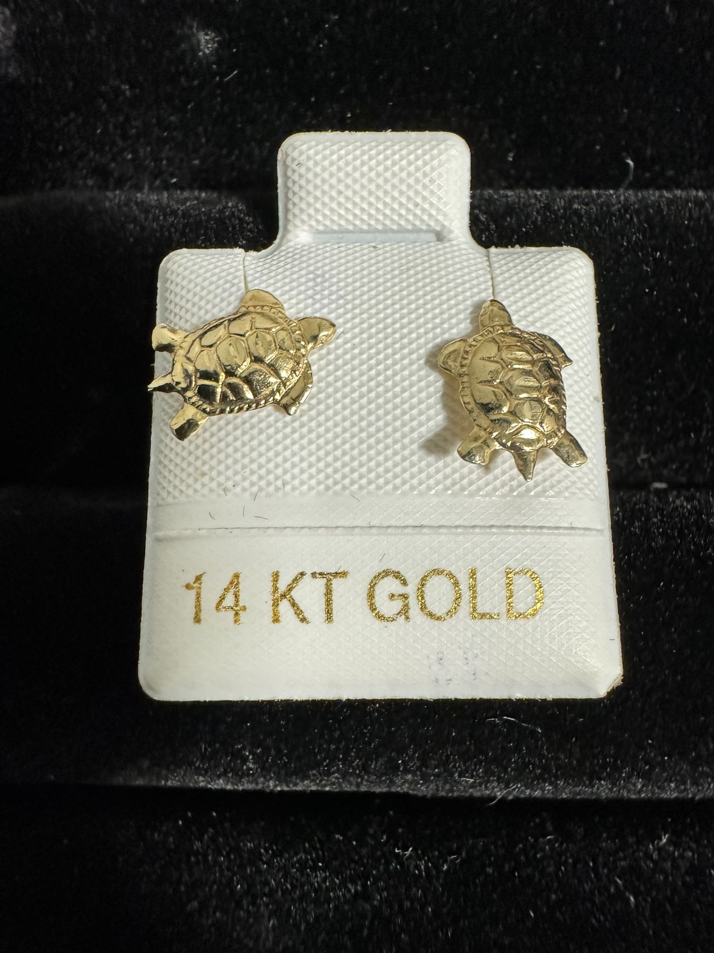 14 K Yellow Gold Baby Turtles 🐢 Stud Earrings