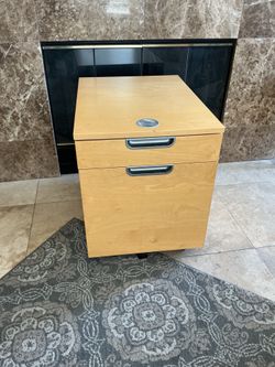 IKEA GALANT Rolling Wood File Cabinet Locking