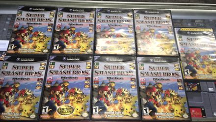 Super Smash bros melee GameCube $80 Each Gamehogs 11am-7pm
