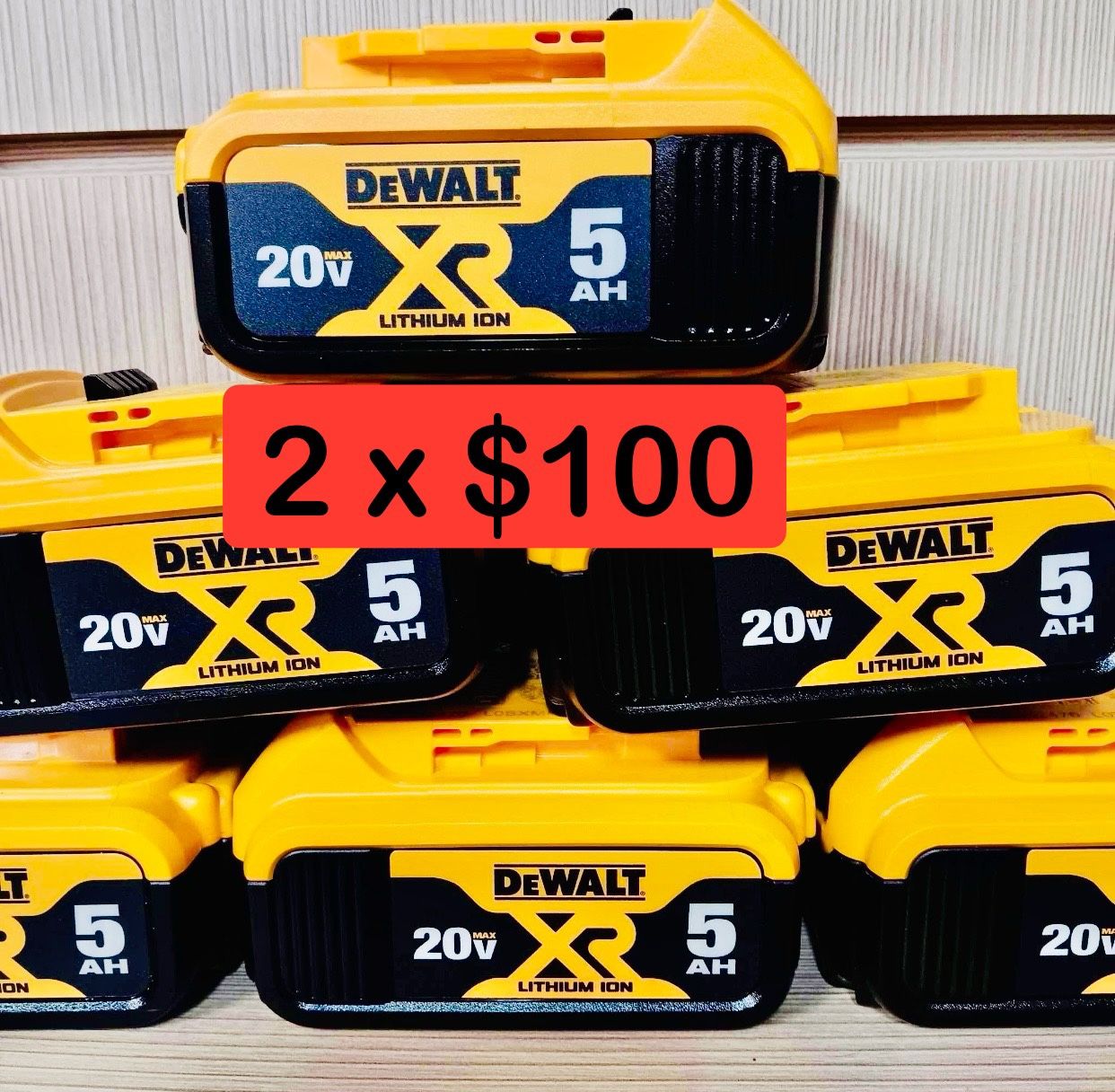Dewalt New Battery 5ah XR 2x $100 Nuevas,All Products : American Fashion Style Bags On Sale
