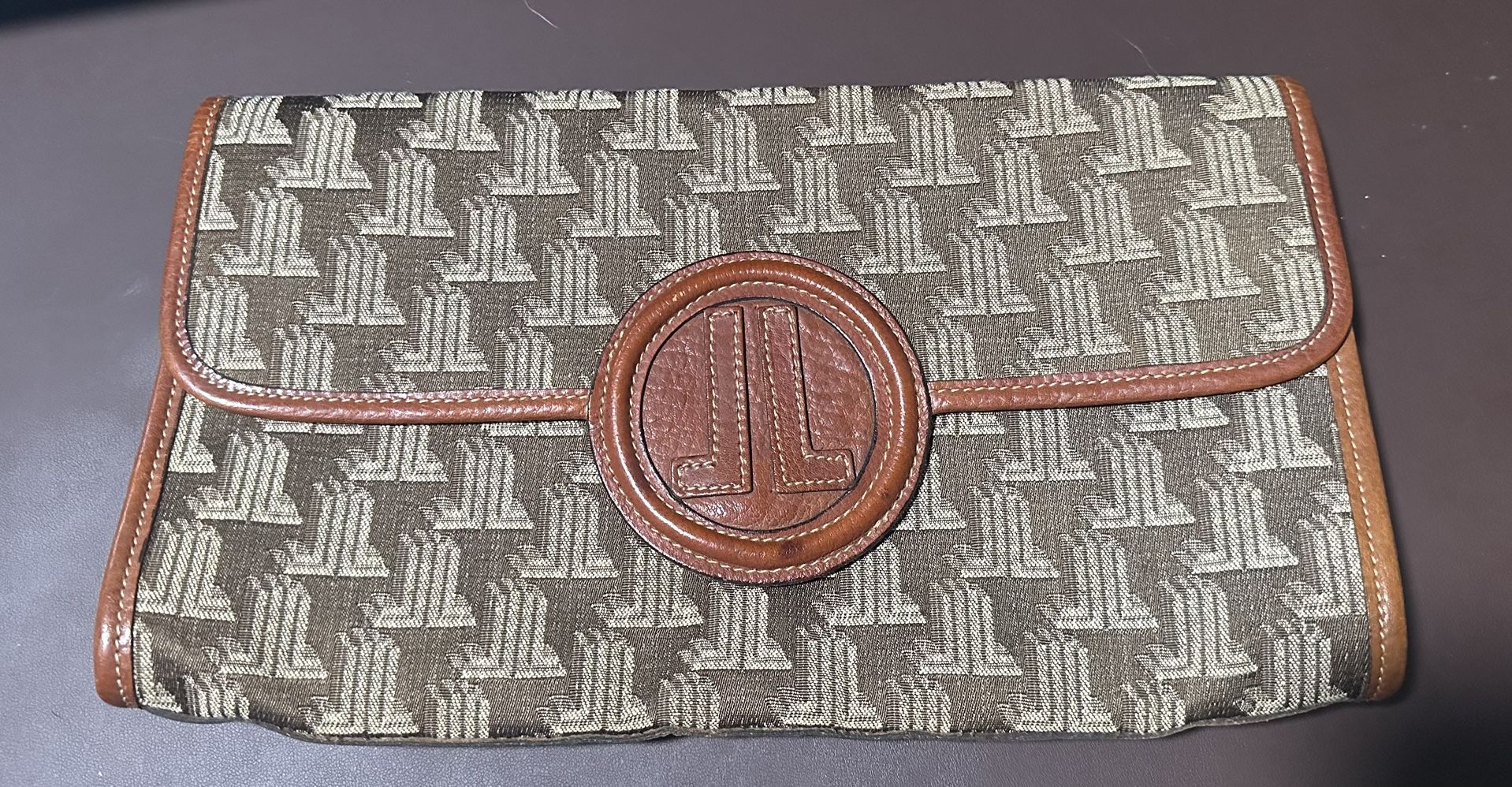 Vintage Lanvin Monogram Clutch