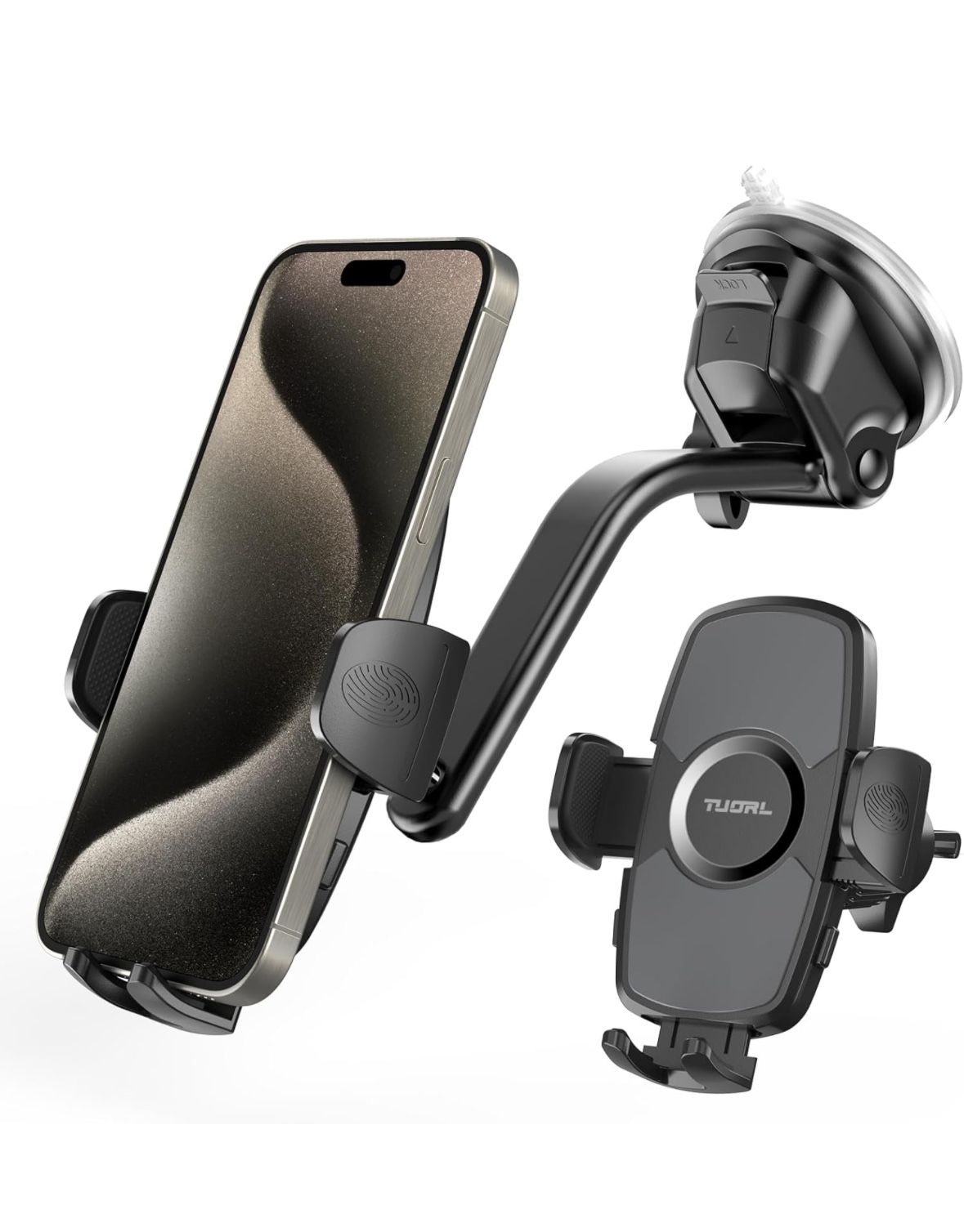 Car Phone Holder Mount[Super Suction Cup] Cell Phone Car Mount 3in1 Universal Car Accessories for Air Vent Windshield Dashboard Cell Phone Holder Auto