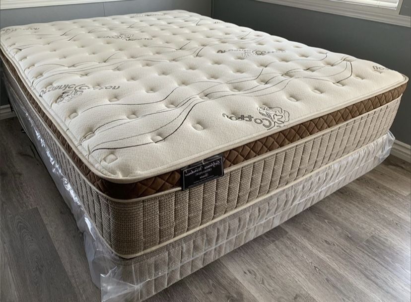 Ck Organic Cloud Edition Europillow Top 12inch Mattress!!
