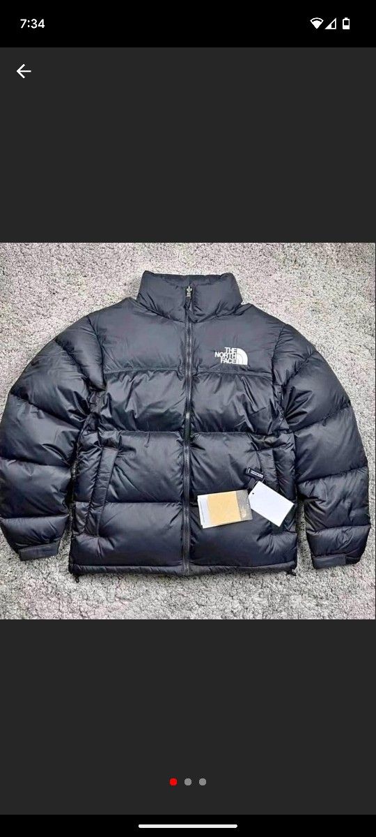 North Face Puffer Black Medium Size