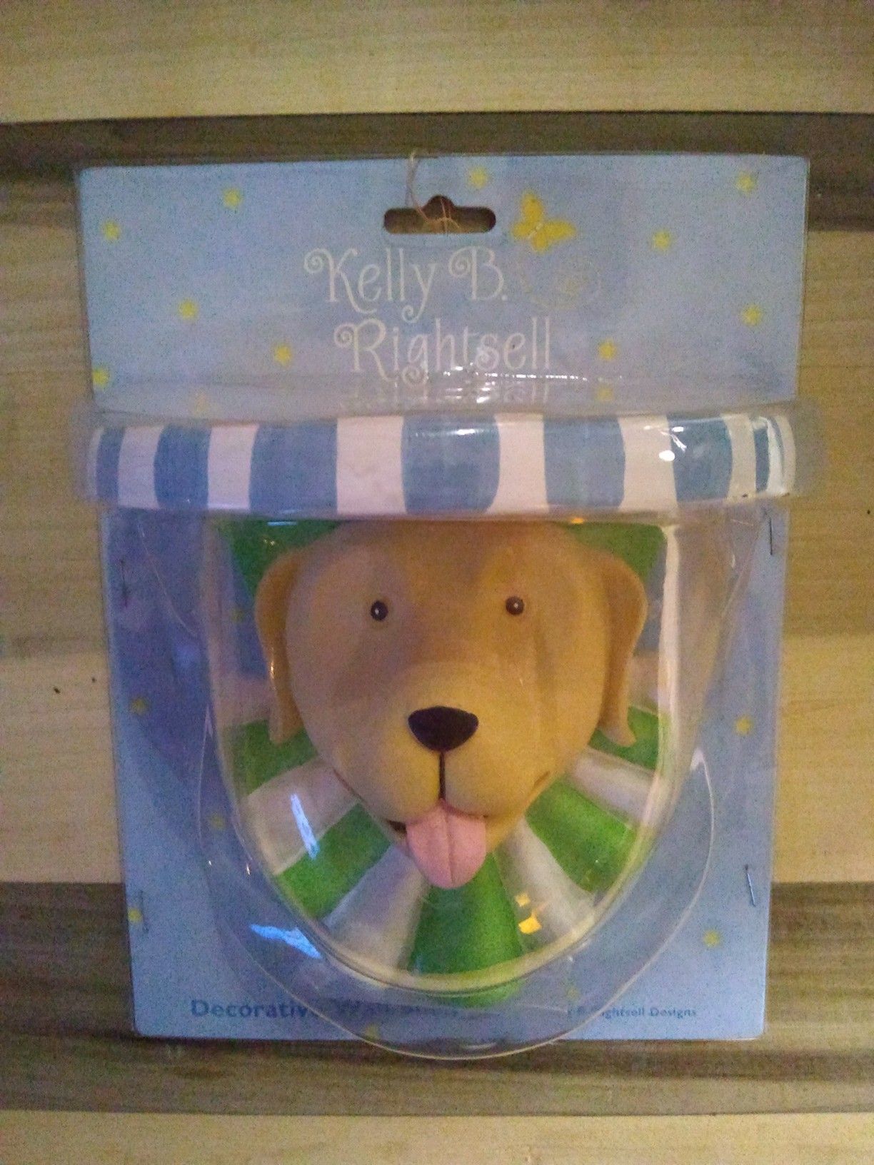 NEW UNOPENED Kelly B. Rightsell Decorative Dog Wall Shelf