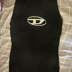 Diesel knit tank top in cashmere blend