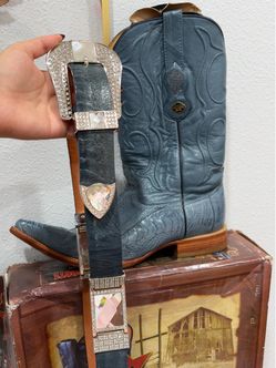 Los altos leather cowboy boots