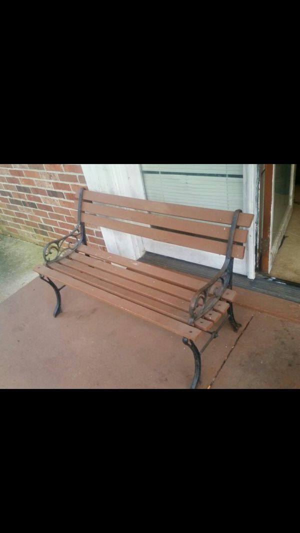 Antique Vintage Wood And Cast Iron Park Bench Seat For In Greer Antique Vintage Wood And Cast Iron Park Bench Seat