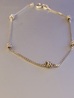 Sterling Silver Bracelet 7 In