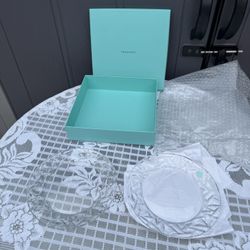 Tiffany And Co Glass Plates 