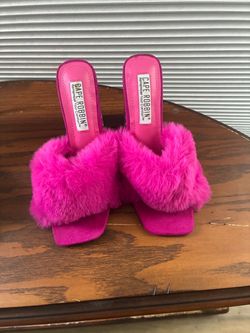Pink rhinestone heels