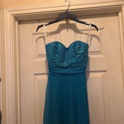 Turquoise prom dress