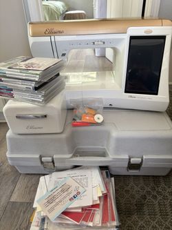 BABY LOCK ELLISIMO SEWING QUILTING + EMBROIDERY MACHINE COMPLETE SET