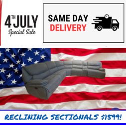 RECLINING SECTIONALS $1599
