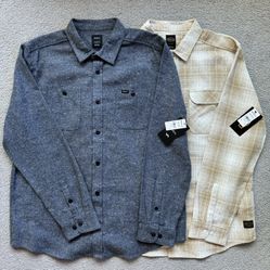 RVCA Flannel Shirts Size XL Brand New With Tags Attached 