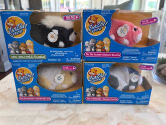 Zhu Zhu Pets Peachy Stinker Jinx Patches  Hamster Toy Lot Of 4 sounds work