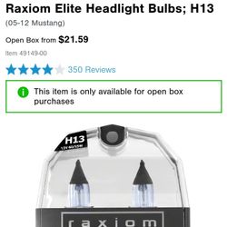 H13 Raxiom Elite Headlights