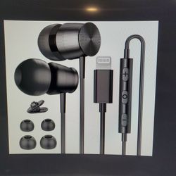 Certified Lightning Headphones For iPhone 11-14 In-Ear Headphones