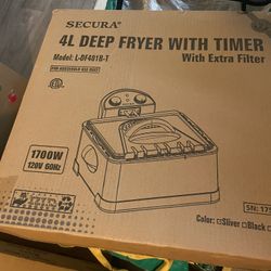 Deep Fryer With Timer/ extra filter