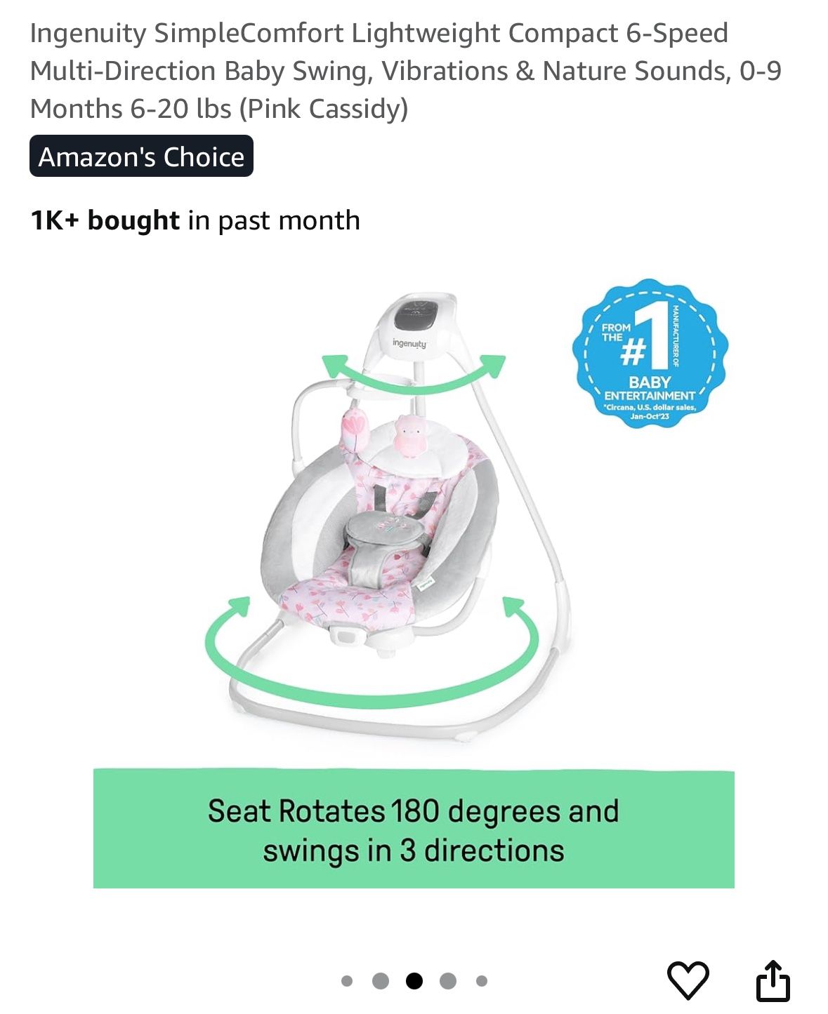 Baby swing