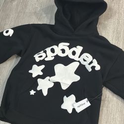 Sp5der Hoodie Beluga Black/White