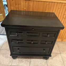 Pier 1 Imports black nightstand / end table