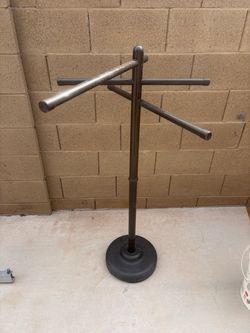 Outdoor towel rack stand for pool spa hot tub cold plunge heavy duty ABS plastic