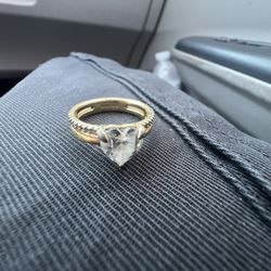 Double Band Heart Ring 